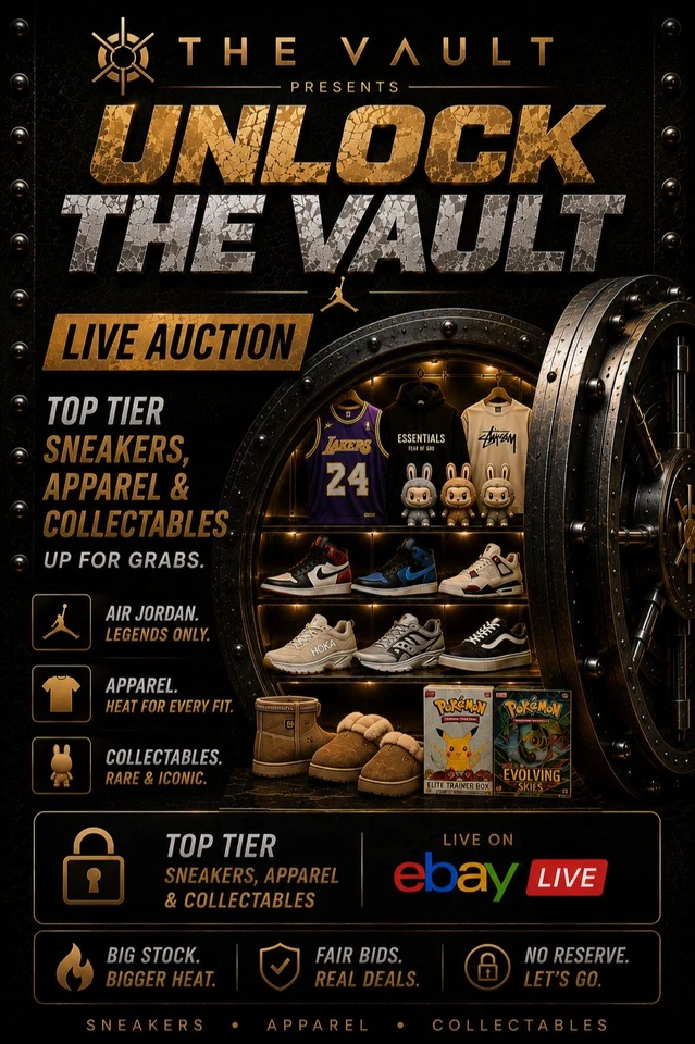🇦🇺 Unlock The Vault | Live Sneaker, Apparel & Collectables Auction