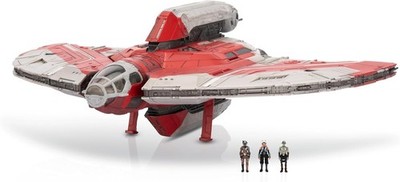 Star Wars Micro Galaxy Squadron Ahsoka Tano's T-6 Jedi Shuttle - 13-Inch Vehicle