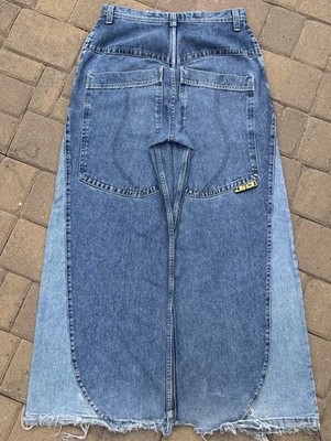 JNCO 🔵SONIC FEEDBAK🟡 Long Denim Patchwork 90's pants | eBay
