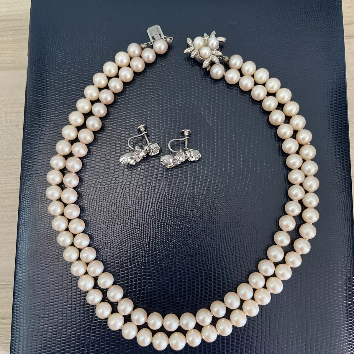 Chanel Two-Strand Faux-Pearl Necklace - Vintage Lux