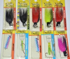 10 lures packs macks bucktail jig hoochie cripplure assortment NEW