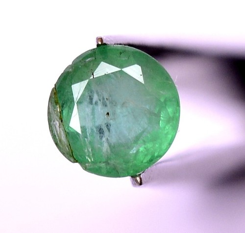 6 mm Certified Natural Emerald Round Cut 0.94 CTS Untreated Loose Gemstone - Picture 2 of 4