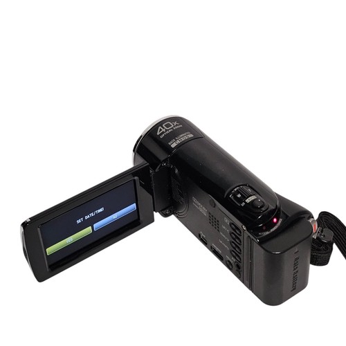 JVC Everio Camcorder Model GZ-HM45BU Full HD 40x Zoom Charger Cable 8Gb SD Card - Picture 11 of 21