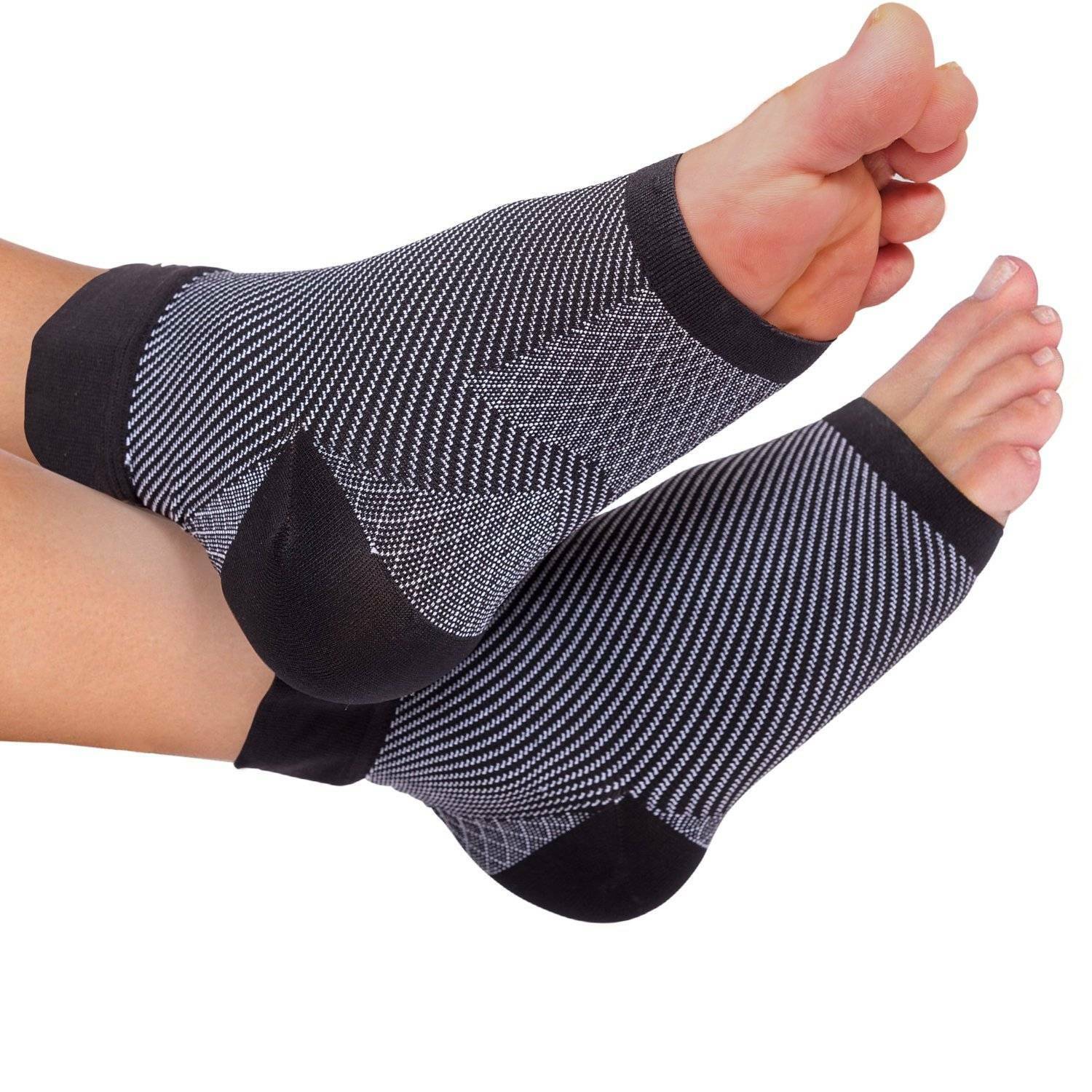 Paar Kompressionsstrümpfe Socken Knöchelbandage Fussbandage Sprunggelenk  Bandage | eBay