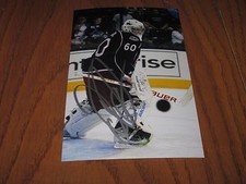 OSCAR DANSK AUTOGRAPHED BLUE JACKETS 4X6 PHOTO # 10-FALCONS