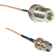 RG316 N FEMALE BULKHEAD to TNC Female Small Bulk RF Cable Rapid-SHIP LOT