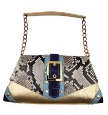 Ted Rossi Nyc Vintage Python Snakeskin Shoulder Bag Purse Rare! Vintage