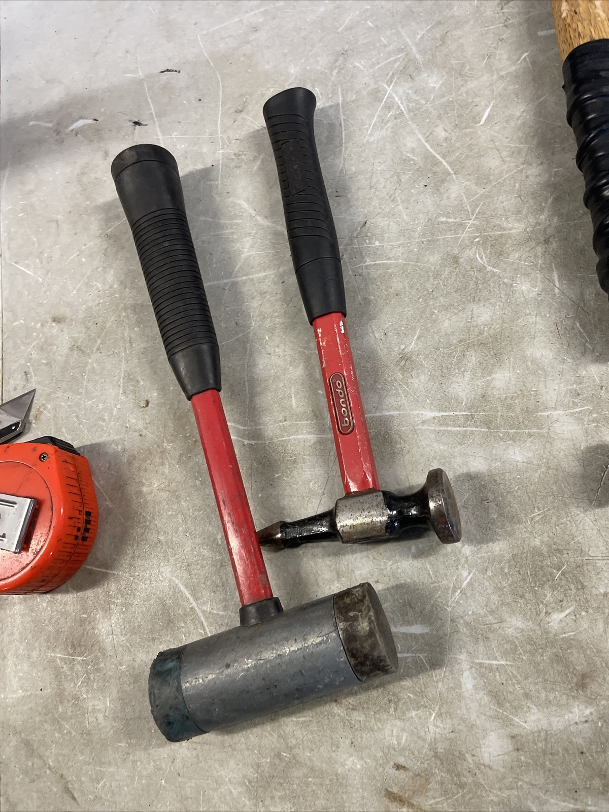 LOT OF 14 VINTAGE AUTO BODY FENDER CAR REPAIR HAMMERS TOOLS Matco Mac