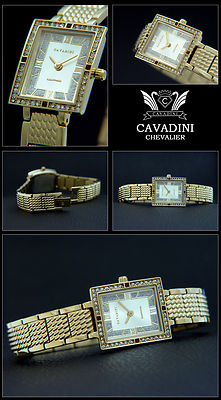 Montre Femme CAVADINI - Cadran Nacre, Bracelet Acier Doré 6mm | Élégante Et Classique