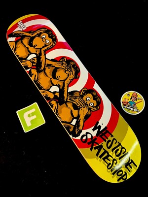WESTSIDE スケートボード デッキ RARE SIGNED Jeff Lenoce Evil Monkeys Baker Skateboard Deck