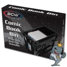 BCW Short Comic Book Bin Stackable Holds 150 Comics FREE SHIP