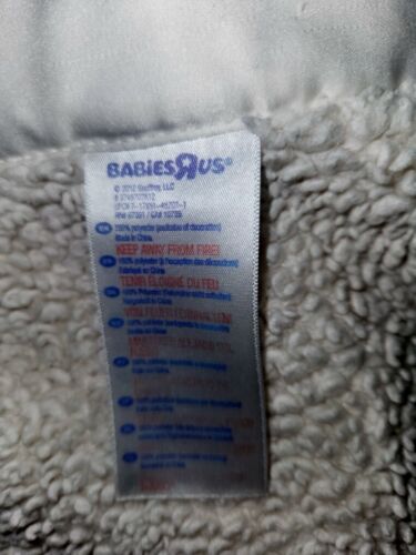 Babies R Us Minky Lovey Blanket Cream Off White Nylon Trim - Picture 2 of 16