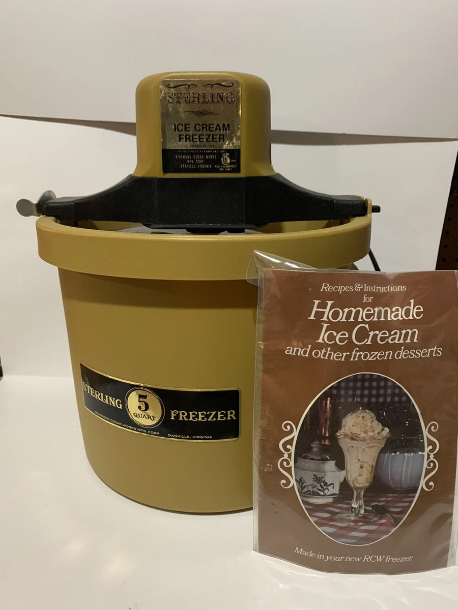 Sterling ice online cream maker recipes