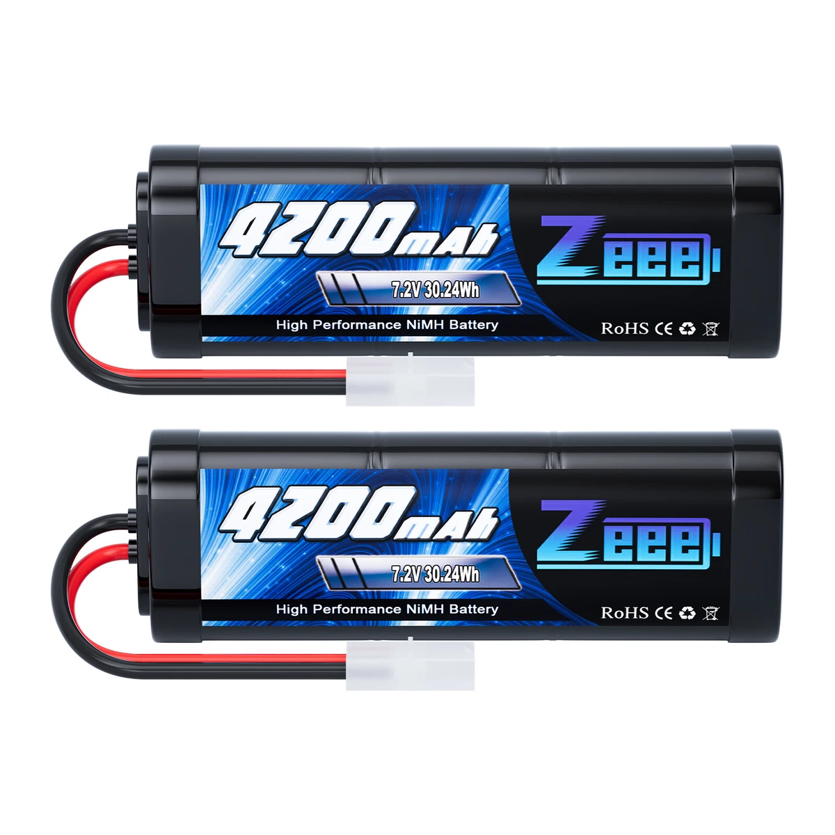 Tenergy 9.6V Flat NiMH Battery Packs for RC Car, High