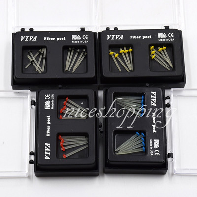 New 10 Pcs Dental Fiber Post Glass Set Refill Drill Thread Files 1.0/1.2/1.4/1.6
