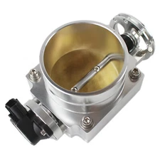 90mm Reverse High Flow Throttle Body +TPS Sensor for Toyota Supra 1JZ 2JZ Silver