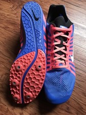 New Nike Zoom D Track Running Racing Shoes 819164-416 Blue Pink Unisex Size 14.