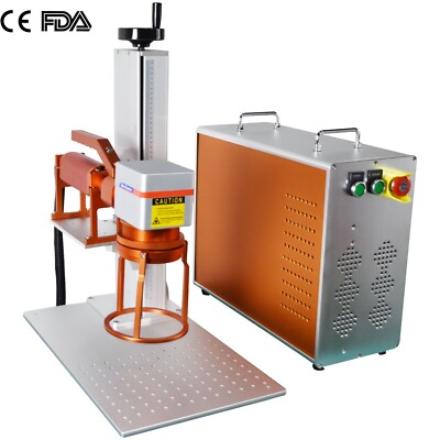 FEDEX Raycus 100W Fiber Laser Marking Machine 200*200mm Metal Steel Marking US