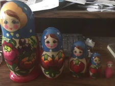 Superb  TRADITIONAL RUSSIAN NESTING DOLL 5 PCS  LARGE 6.0* #3