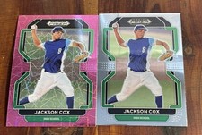 Jackson Cox 2022 Panini Prizm Draft Picks Pink Velocity & Base Lot Free Shipping