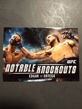 Brian Ortega 2018 Topps UFC Chrome Notable Knockouts RC Frankie Edgar NK-BO