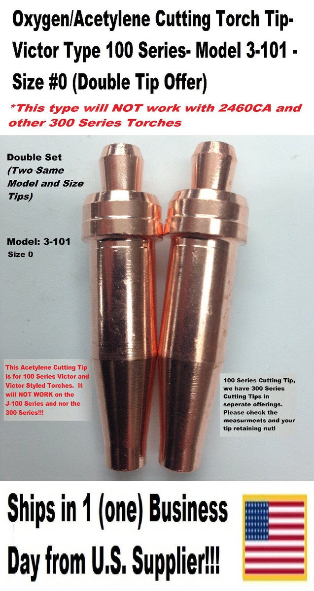 VAIO　湯浅 Oxygen/Acetylene Cutting Torch Tips- Victor Type 100 Series- 3-101