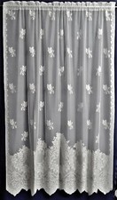 Heritage Lace Cleremont 60 x 84 White Window Panel Diningroom Livingroom Bedroom