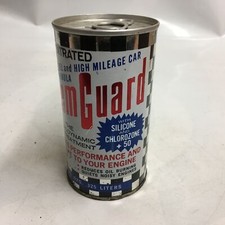 Vintage 11ounce Chemguard Motor Oil Treatment Oil Metal Can Full