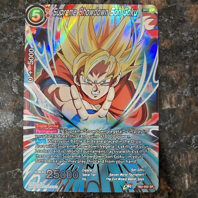 Supreme Showdown Son Goku TB2-002 SR Foil Dragon Ball Super Card