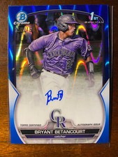 2023 Bowman Chrome Bryant Betancourt #CPA-BB 1st Blue Raywave Auto /150
