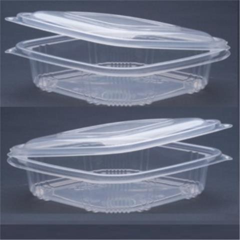 VASCHETTE PER MICROONDE CON COPERCHIO 120X120 H.75 CC.500 PZ.50