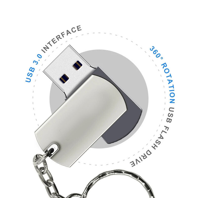 Metal U Disk 4GB 8G 64G 128GB 256GB USB  Flash Drives Storage Computer Extend