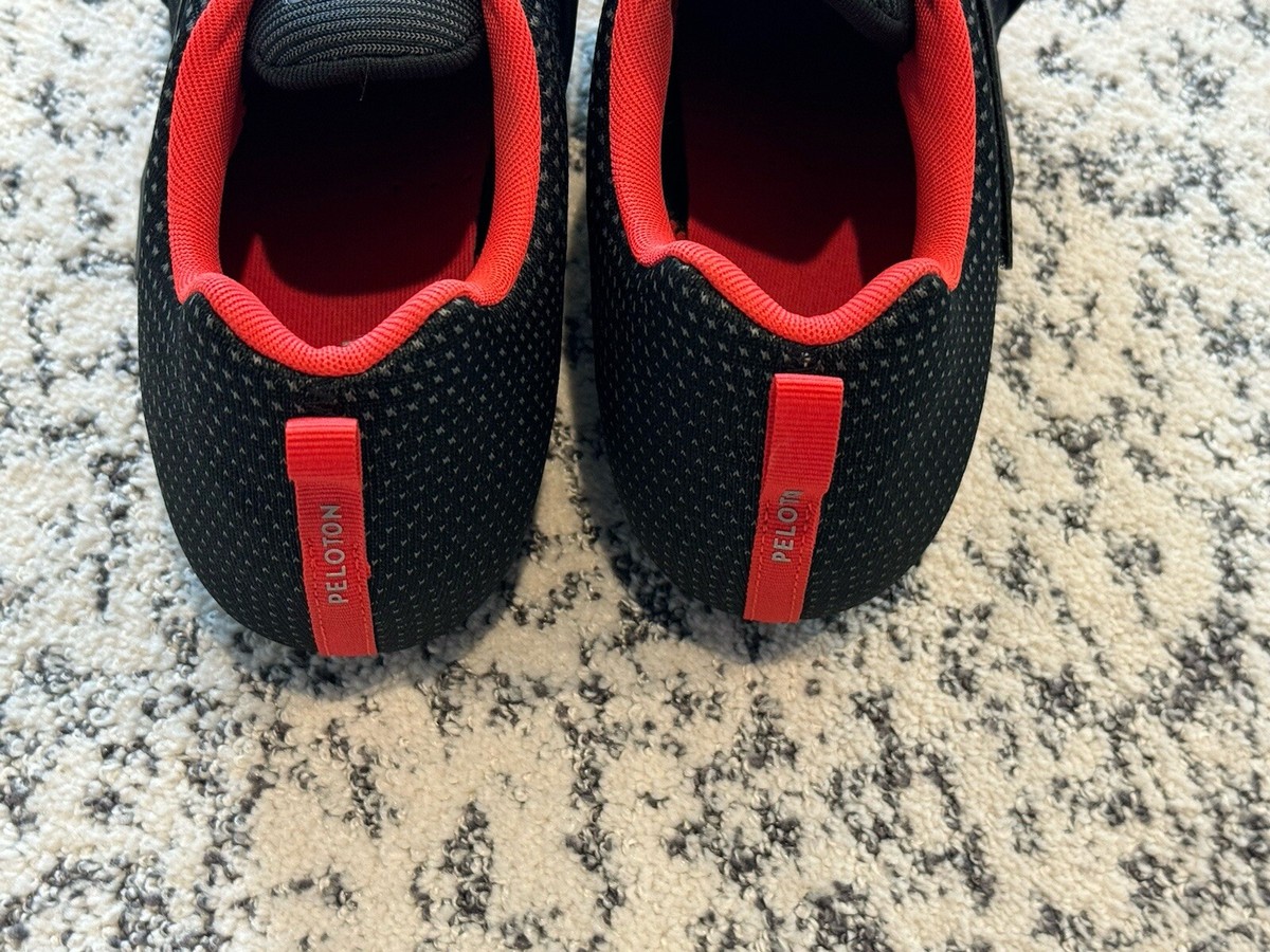 Peloton Altos Cycling Shoes BS03-01UB Black Red Size 12 Mens New 2022 Peloton Altos Cycling Shoes BS03-01UB Black Red Size  main image 4