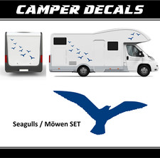 Adesivo camper uccelli camper sticker gabbiani roulotte carthago dethleffs wilk