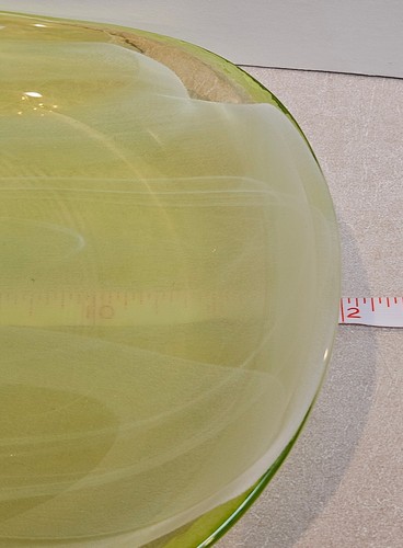 NEW, ArdaCam Swirl Green Glass Serving Platter Handmade in Turkey 11X6X1 Inches - Picture 11 of 12
