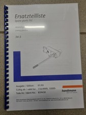 HANDTMANN Ersatzteilliste Abdrehgetriebe 34-5 S0137