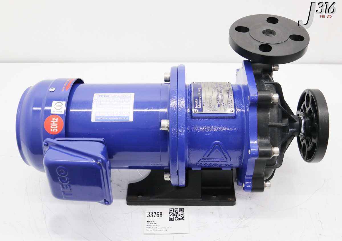 *  33768 IWAKI MAGNETIC DRIVE PUMP, MX SERIES, 2840RPM MX-251CV5-4 | eBay