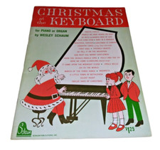 VTG Schaum Christmas at the Keyboard Piano or Organ Sheet Music Book 1962