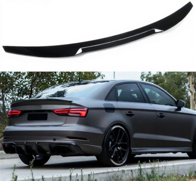 M4 Style Heck Kofferraum Flügel Glanz Schwarz für Audi A3 8V
