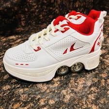 Agloat Men's Retractable Roller Skate Shoes Size 8.5 In EXCELLENT Cond. Sz 6.5