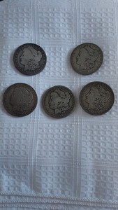 A Lot Of 1882-o, 1884-o, 1890-o, 1894-o, 1901-o Morgan Silver Dollars Coins