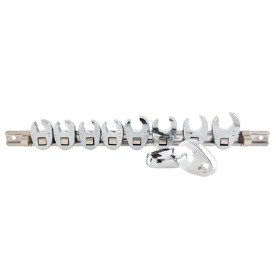 SUNEX TOOLS 9710M 3/8-Inch Drive Metric Crowfoot Flare Nut Wrench Set, Size-1...