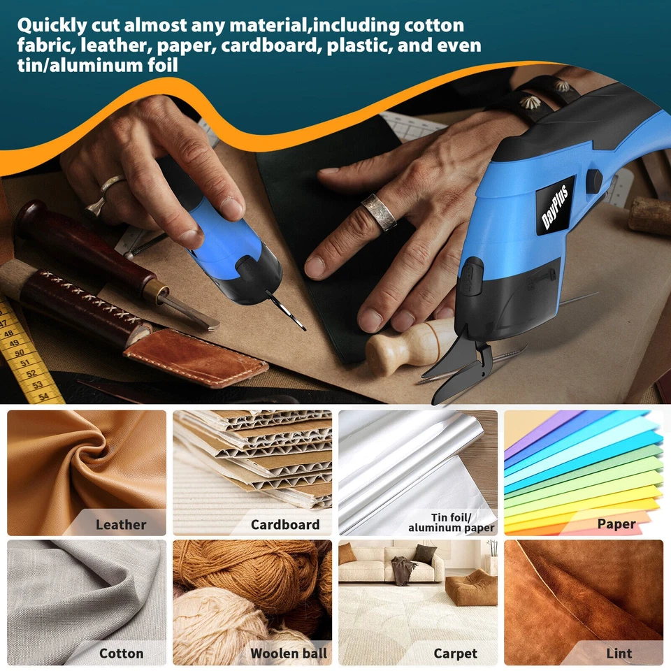 Elektrische Schere Batteriebetrieben Tragbar Mini Schnurlos Nähen Schere Kit - Bild 4 von 4