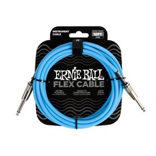 Ernie Ball Flex Instrument Cable Straight/Straight 10ft - Blue