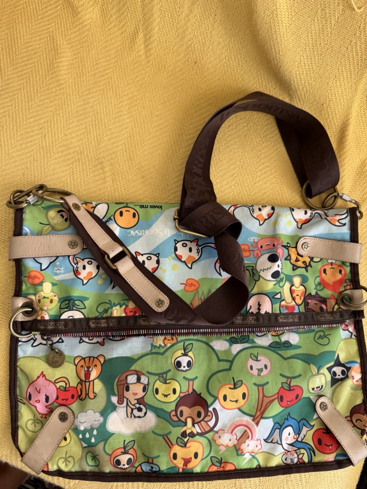 tokidoki for LeSportsac Multicolor Cartoon Print Zip crossbody Bag image 2