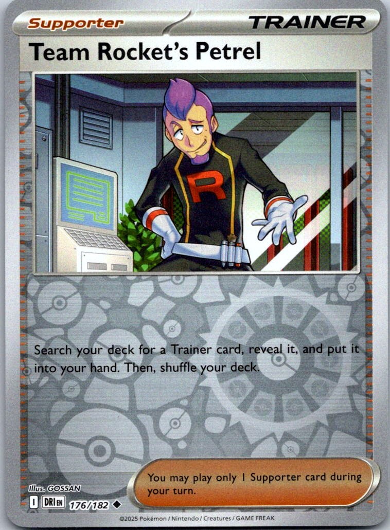 Team Rocket's Petrel - Reverse Holo Uncommon SV10: Destined Rivals 176/182 NM