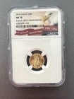 2016 $5 AMERICAN GOLD EAGLE 1/10 OZ 30th ANNIVERSARY NGC MS 70 #371