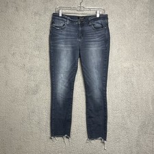 Judy Blue Distressed Skinny Fit Jeans Women  s Size 15/32 Raw Hem