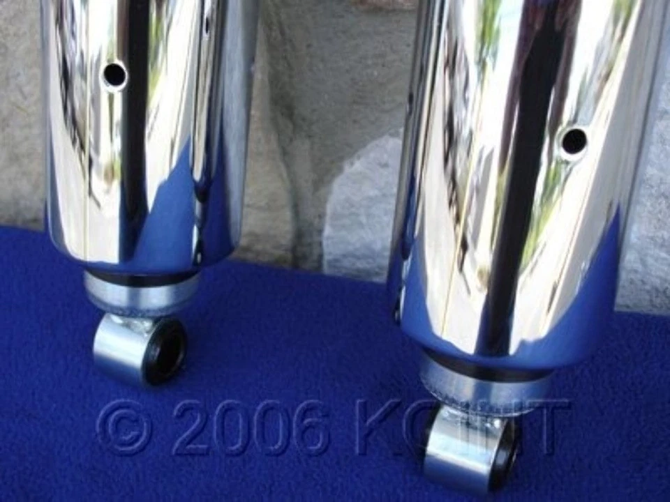 FOR HARLEY SOFTAIL HERITAGE FATBOY DEUCE CHROME SHOCKS 2000-2022 FXST - Image 3 of 4