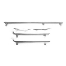 69 Pontiac Gto Trunk Deck Lid Lower Stainless Molding Moulding Kit - 5 Piece Set